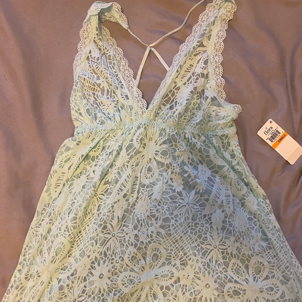 Turquoise baby doll lingerie